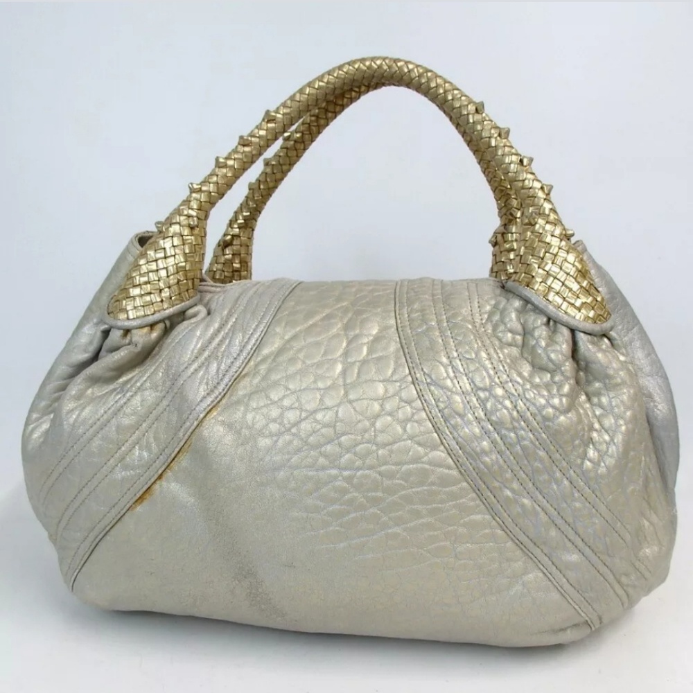 AUTHENTIC FENDI SPY BAG AF06049 HANDBAG LEATHER - Picture 8 of 9
